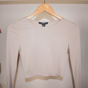 Beige Crop Top
